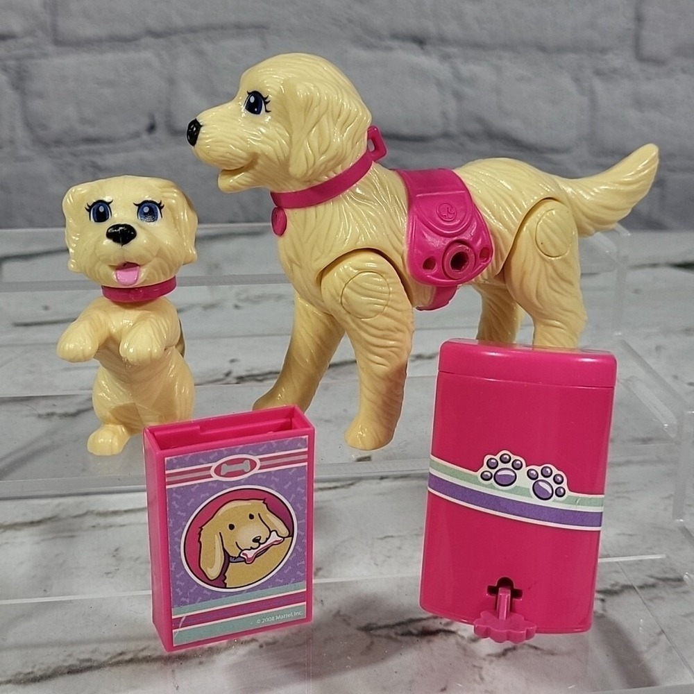 Barbie Dogs Puppy With Dog Food Accessories‎ Strolling Dog Not Walking